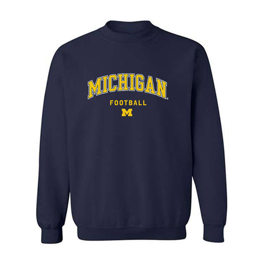Michigan - NCAA Football : Marlin Klein - Classic Shersey Crewneck Sweatshirt-0