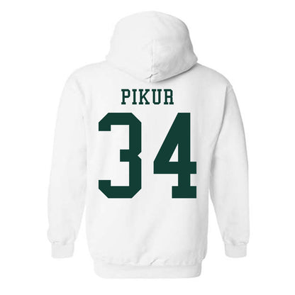 Michigan State - NCAA Baseball : Logan Pikur - Classic Shersey Hooded Sweatshirt-1