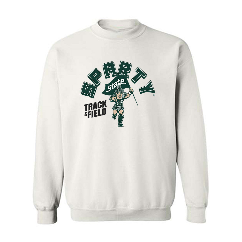 Michigan State - NCAA Men's Track & Field : Carter Bissell - Sports Shersey Crewneck Sweatshirt-0