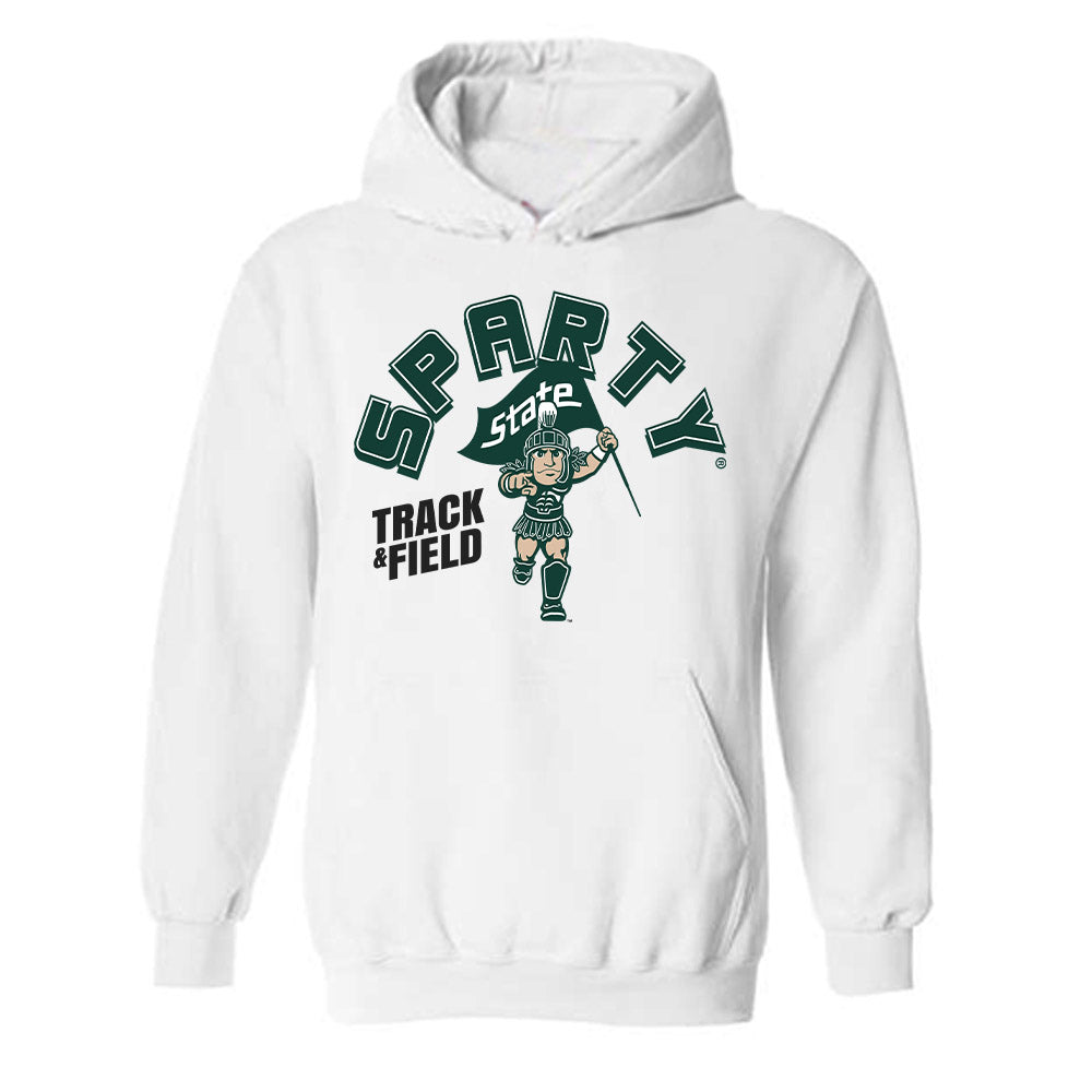 Michigan State - NCAA Men's Track & Field : Henry Shaieb - Sports Shersey Hooded Sweatshirt