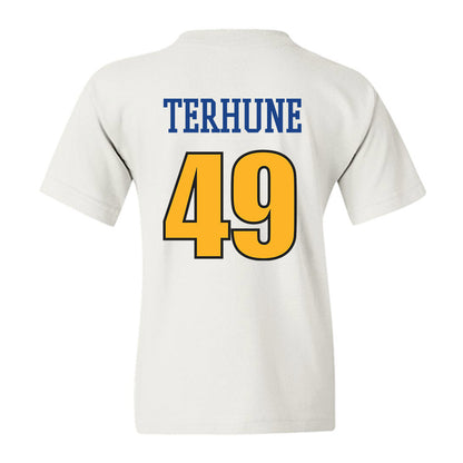 Pittsburgh - NCAA Baseball : Isaac Terhune - Sports Shersey Youth T-Shirt-1