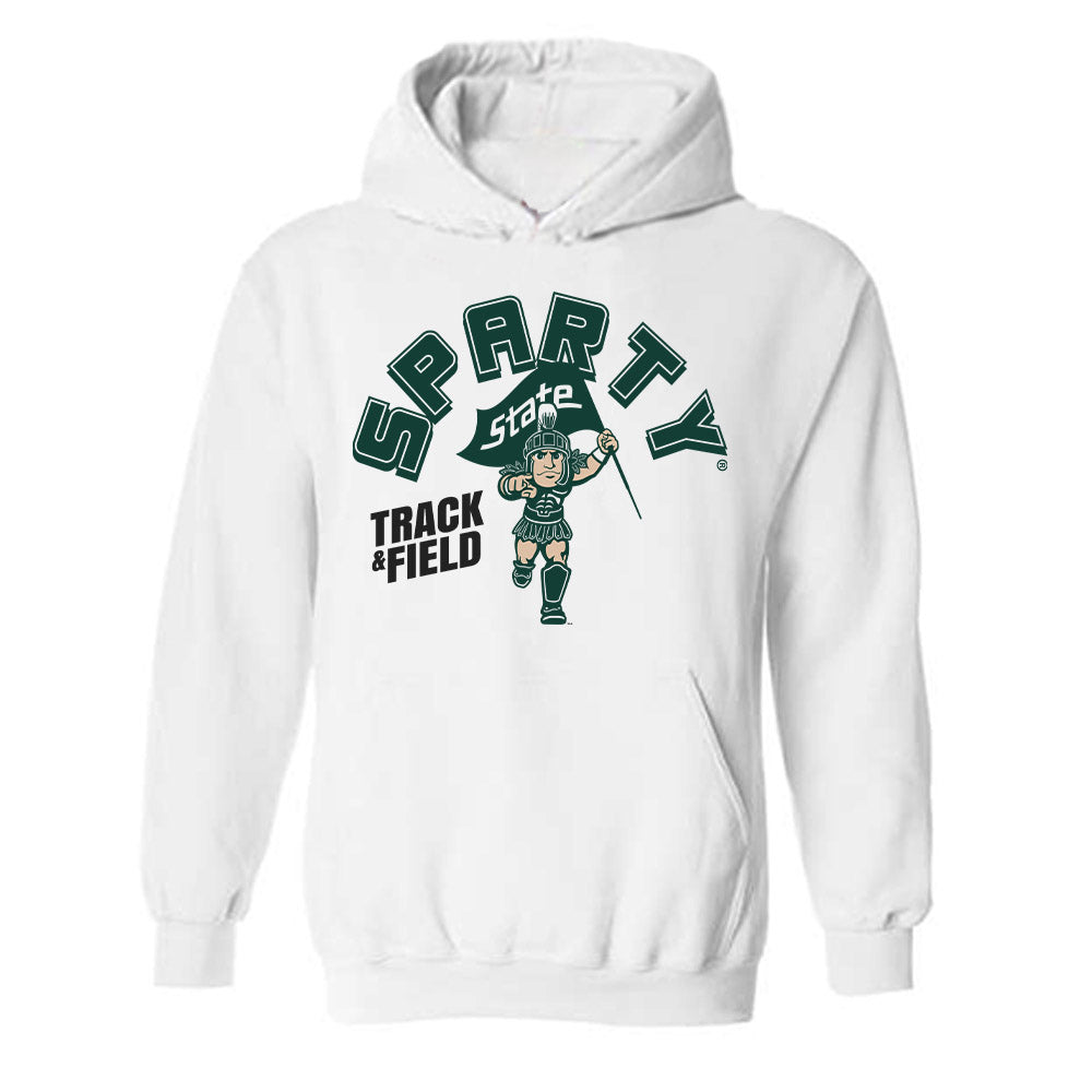 Michigan State - NCAA Women's Track & Field : Margaret Jones - Sports Shersey Hooded Sweatshirt-0