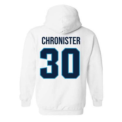 Xavier - NCAA Baseball : Ashton Chronister - Hooded Sweatshirt Sports Shersey