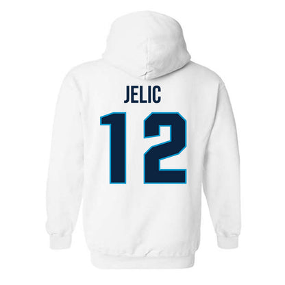 Xavier - NCAA Baseball : Jason Jelic - Sports Shersey Hooded Sweatshirt