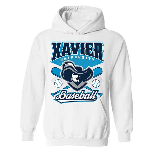 Xavier - NCAA Baseball : Ashton Chronister - Hooded Sweatshirt Sports Shersey