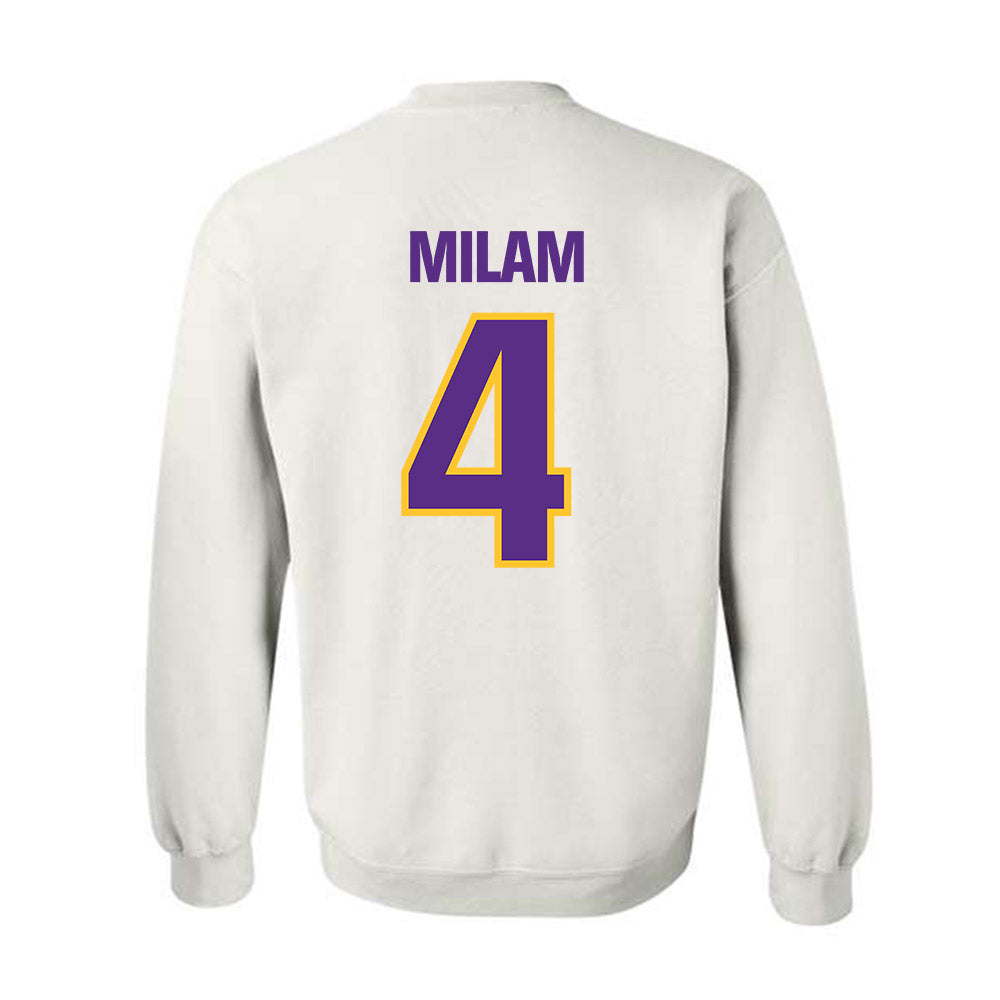 LSU - NCAA Baseball : Steven Milam - Crewneck Sweatshirt Sports Shersey