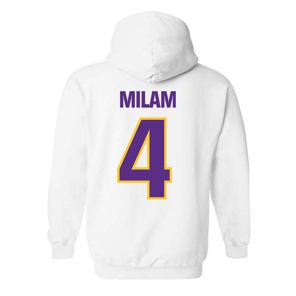 LSU - NCAA Baseball : Steven Milam - Hooded Sweatshirt Sports Shersey