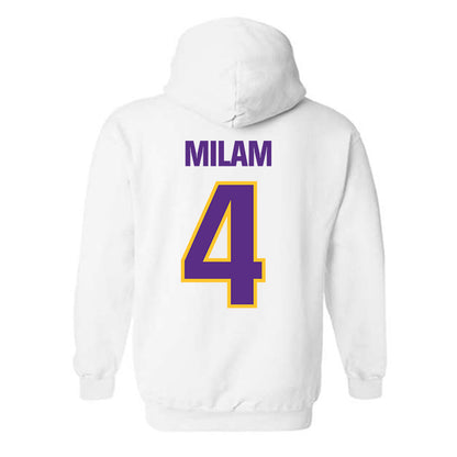 LSU - NCAA Baseball : Steven Milam - Hooded Sweatshirt Sports Shersey