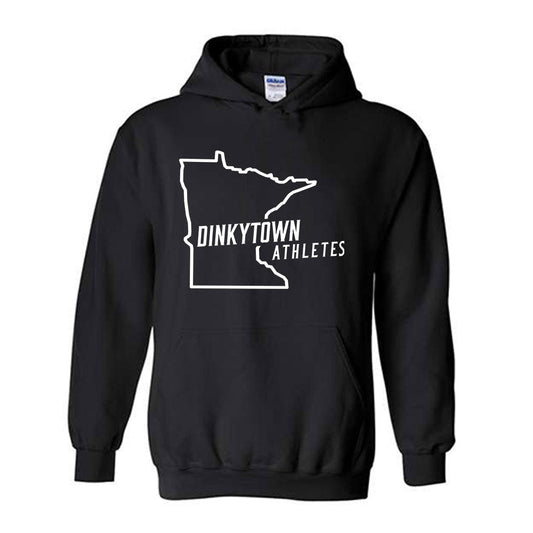 Minnesota - Dinkytown Athlete : Black Hooded Sweatshirt