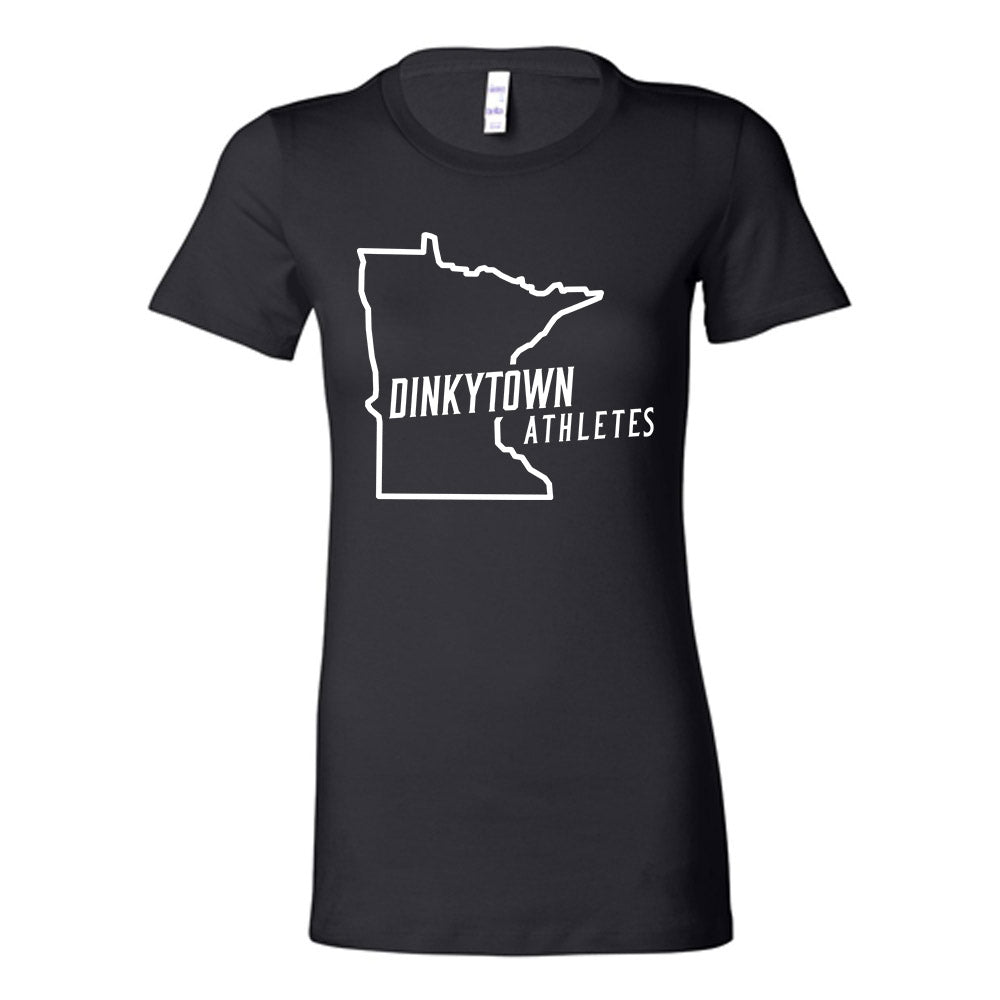 Minnesota - Dinkytown Athlete : Black Tee - Women's
