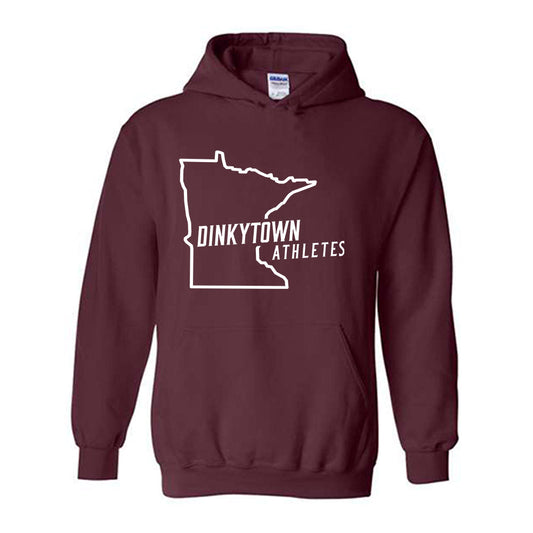 Minnesota - Dinkytown Athlete : Maroon Hooded Sweatshirt