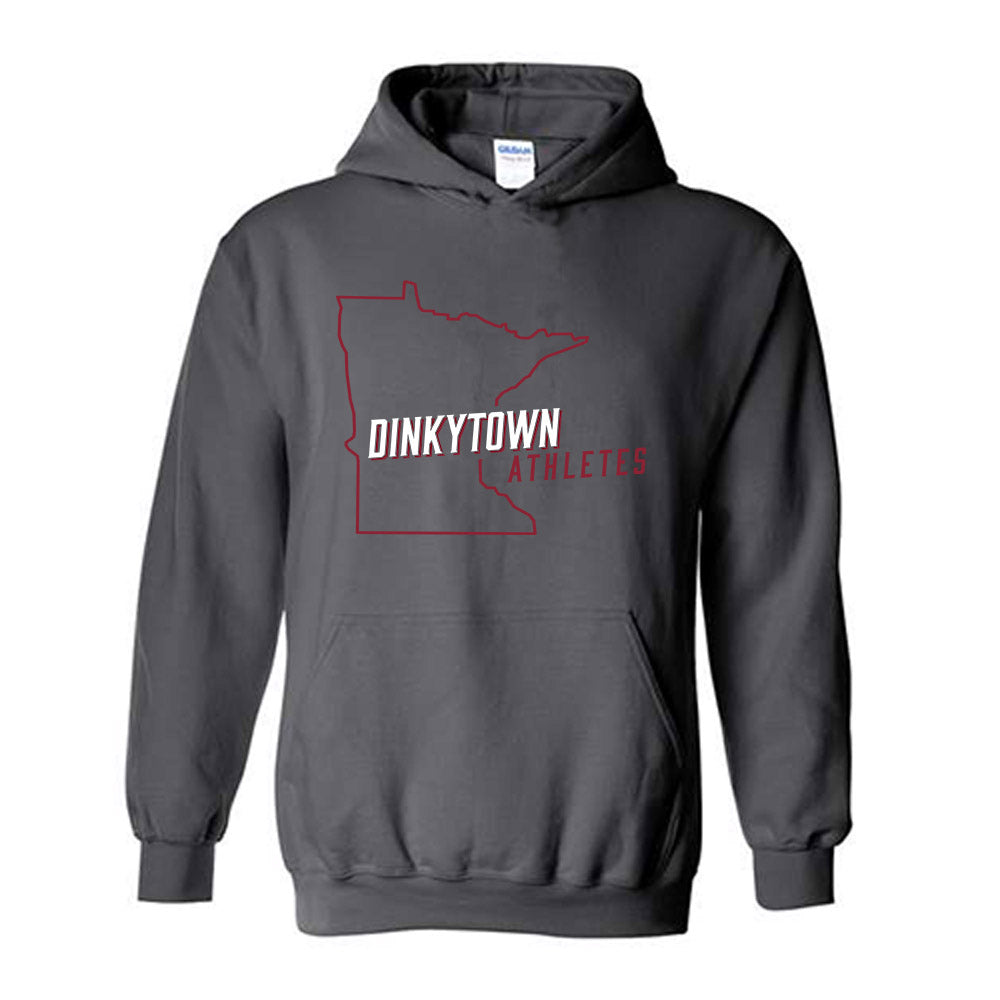Minnesota - Dinkytown Athlete : Charcoal Hooded Sweatshirt