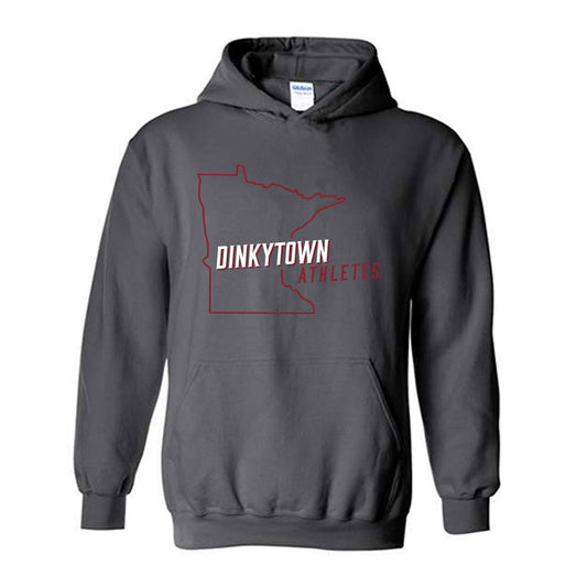 Minnesota - Dinkytown Athlete : Charcoal Hooded Sweatshirt