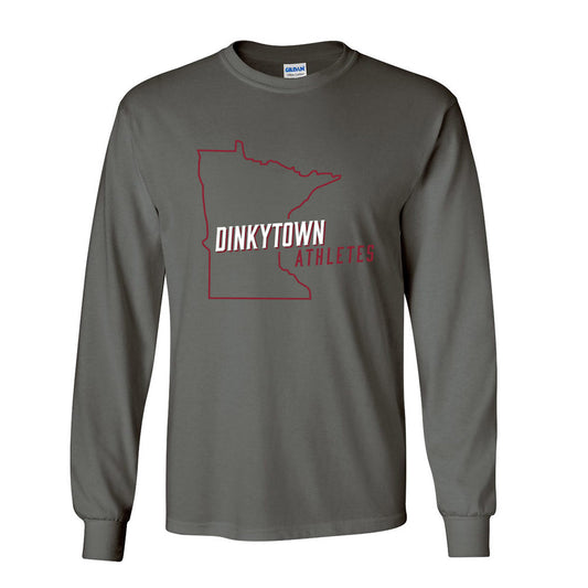 Minnesota - Dinkytown Athlete : Charcoal Long Sleeve T-shirt
