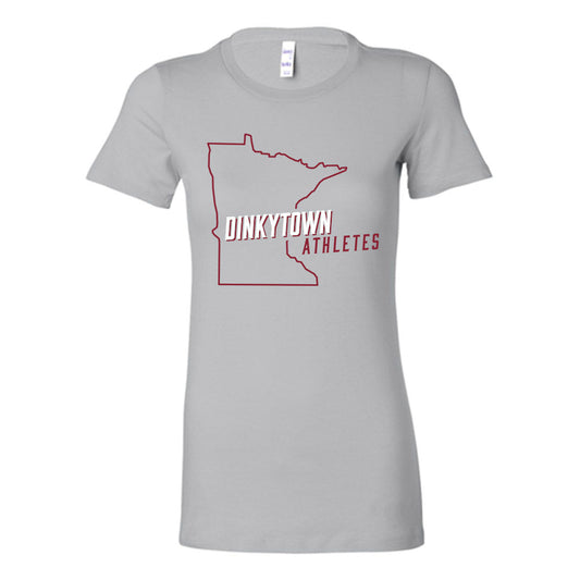 Minnesota - Dinkytown Athlete : Silver Tee - Women's
