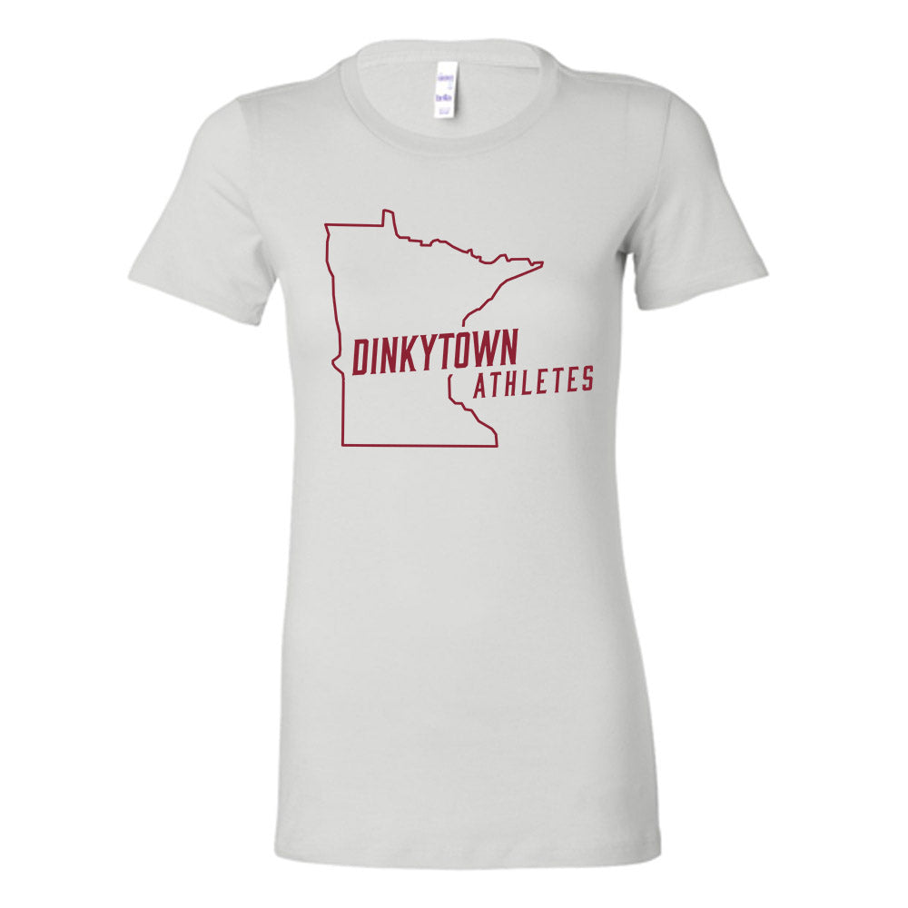 Minnesota - Dinkytown Athlete : Basic White Tee - Women's