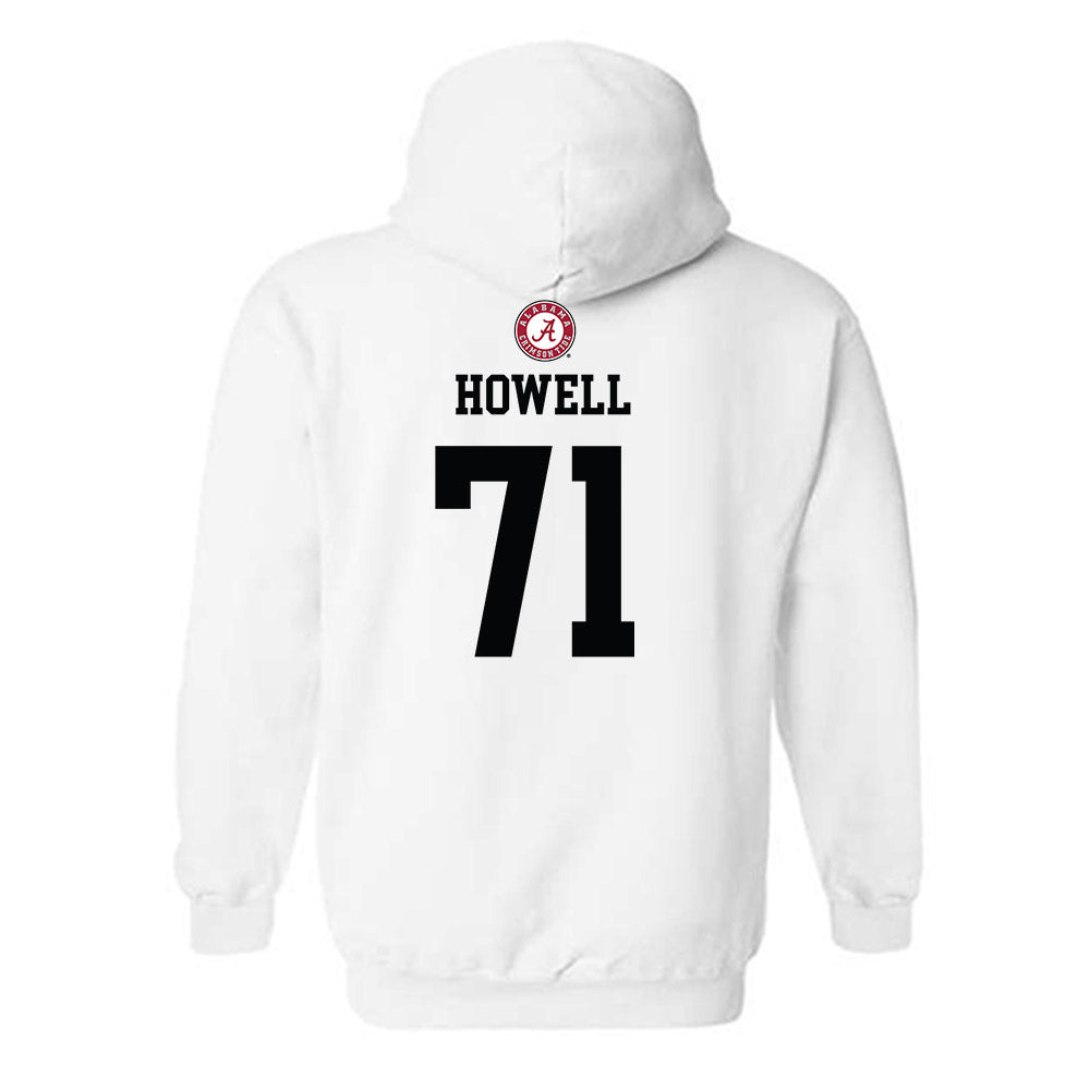 Alabama - NCAA Football : Jackson Howell - Sports Shersey Hooded Sweatshirt