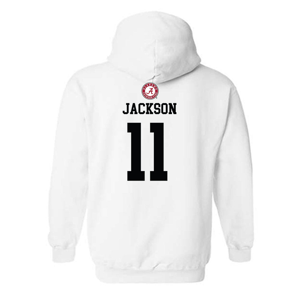 Alabama - NCAA Football : Ian Jackson - Sports Shersey Hooded Sweatshirt-1