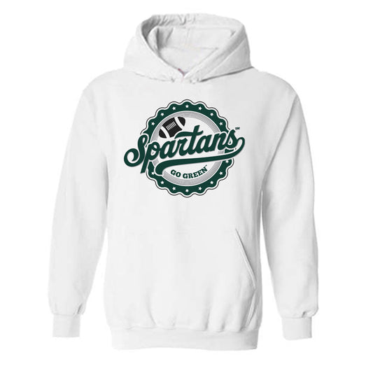 Michigan State - NCAA Football : Alessio Milivojevic - Hail Mary Hooded Sweatshirt