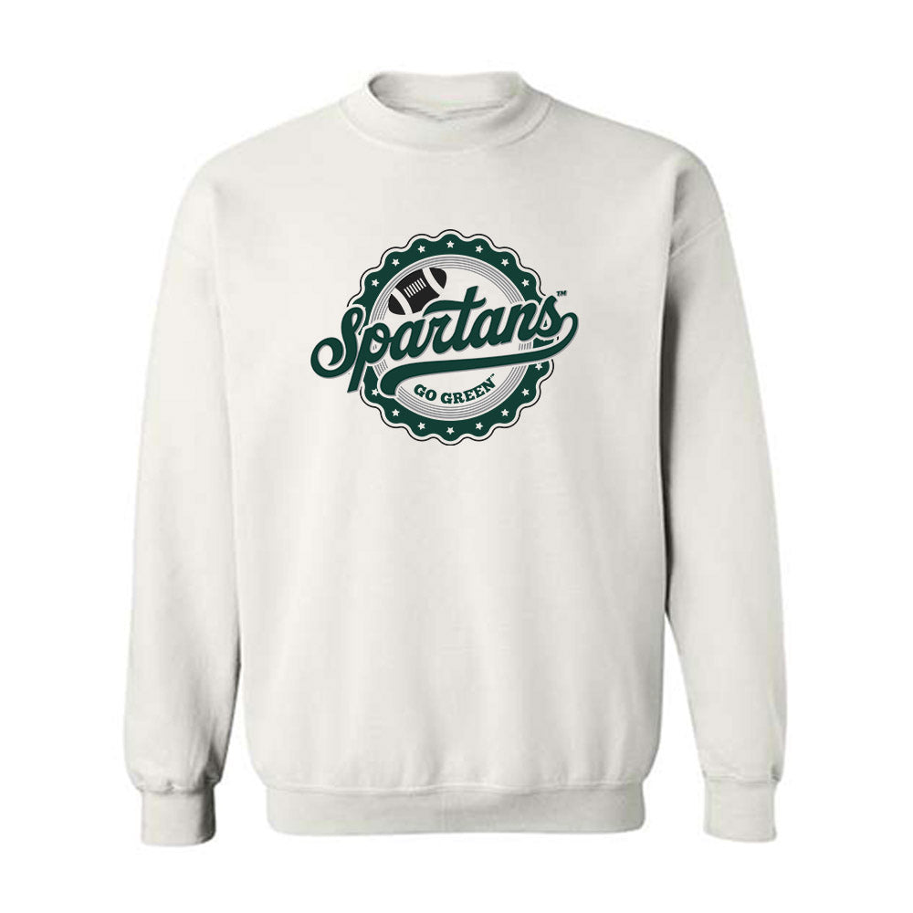 Michigan State - NCAA Football : Rustin Young - Hail Mary Crewneck Sweatshirt-0