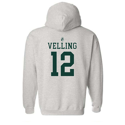 Michigan State - NCAA Football : Jack Velling - Hooded Sweatshirt-1