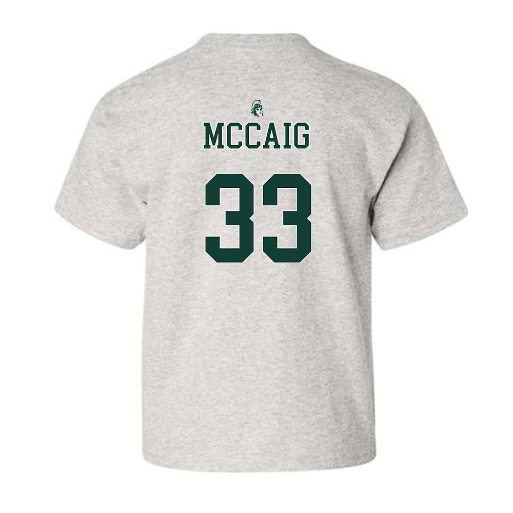 Michigan State - NCAA Football : Jaxon McCaig - Youth T-Shirt