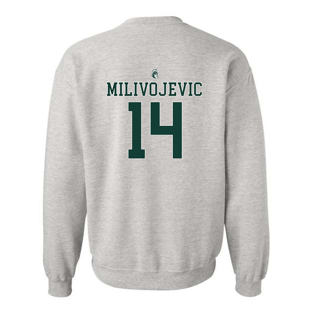 Michigan State - NCAA Football : Alessio Milivojevic - Crewneck Sweatshirt