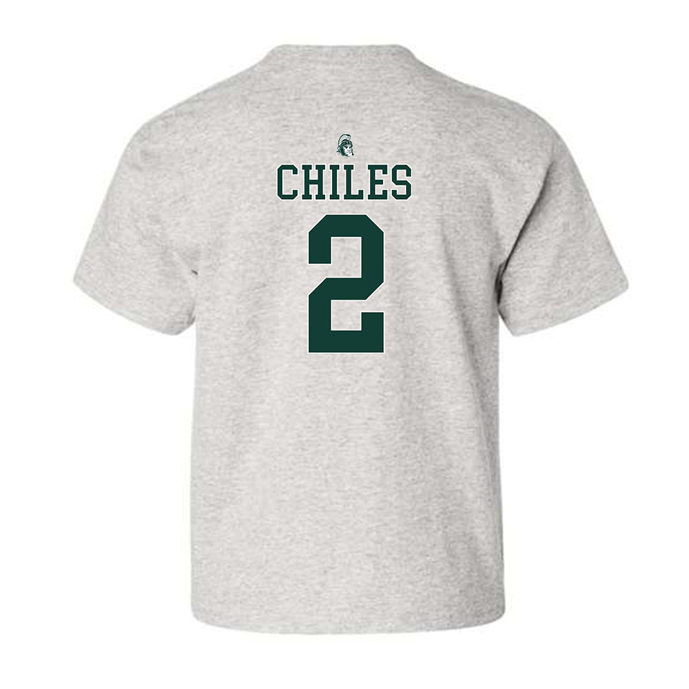 Michigan State - NCAA Football : Aidan Chiles - Youth T-Shirt