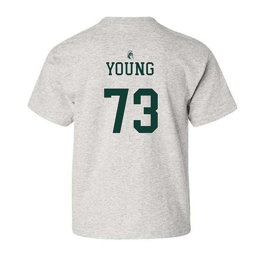 Michigan State - NCAA Football : Rustin Young - Youth T-Shirt-1