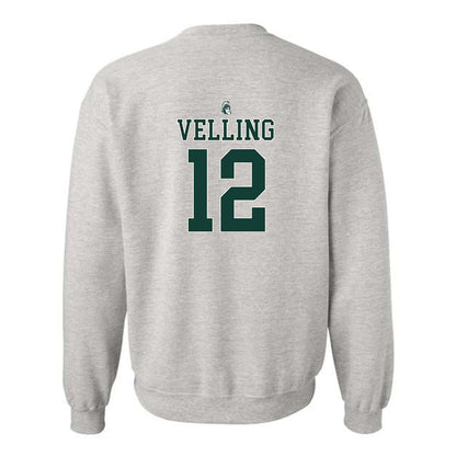 Michigan State - NCAA Football : Jack Velling - Crewneck Sweatshirt-1