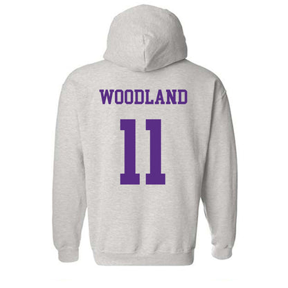 LSU - NCAA Football : PJ Woodland - Generic Shersey Hooded Sweatshirt