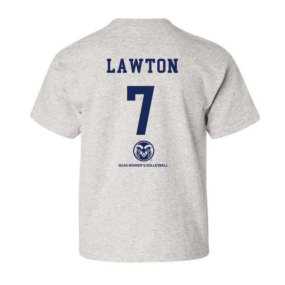 Colorado State - NCAA Women's Volleyball : Jessica Lawton - Youth T-Shirt