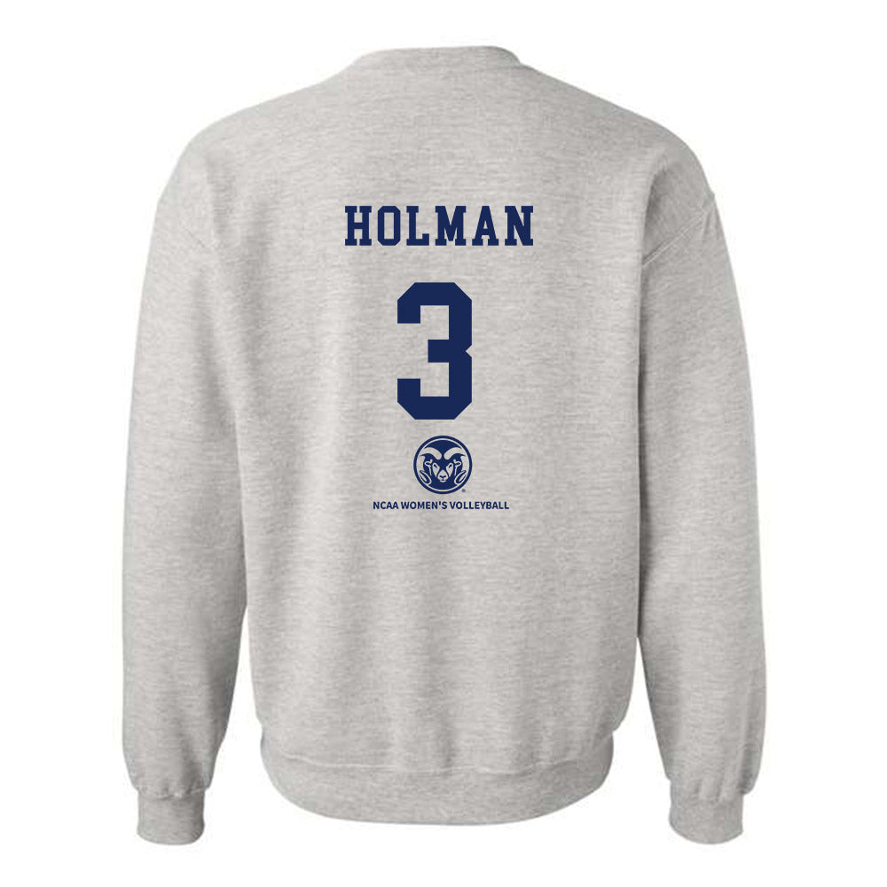 Colorado State - NCAA Women's Volleyball : Brooke Holman - Crewneck Sweatshirt