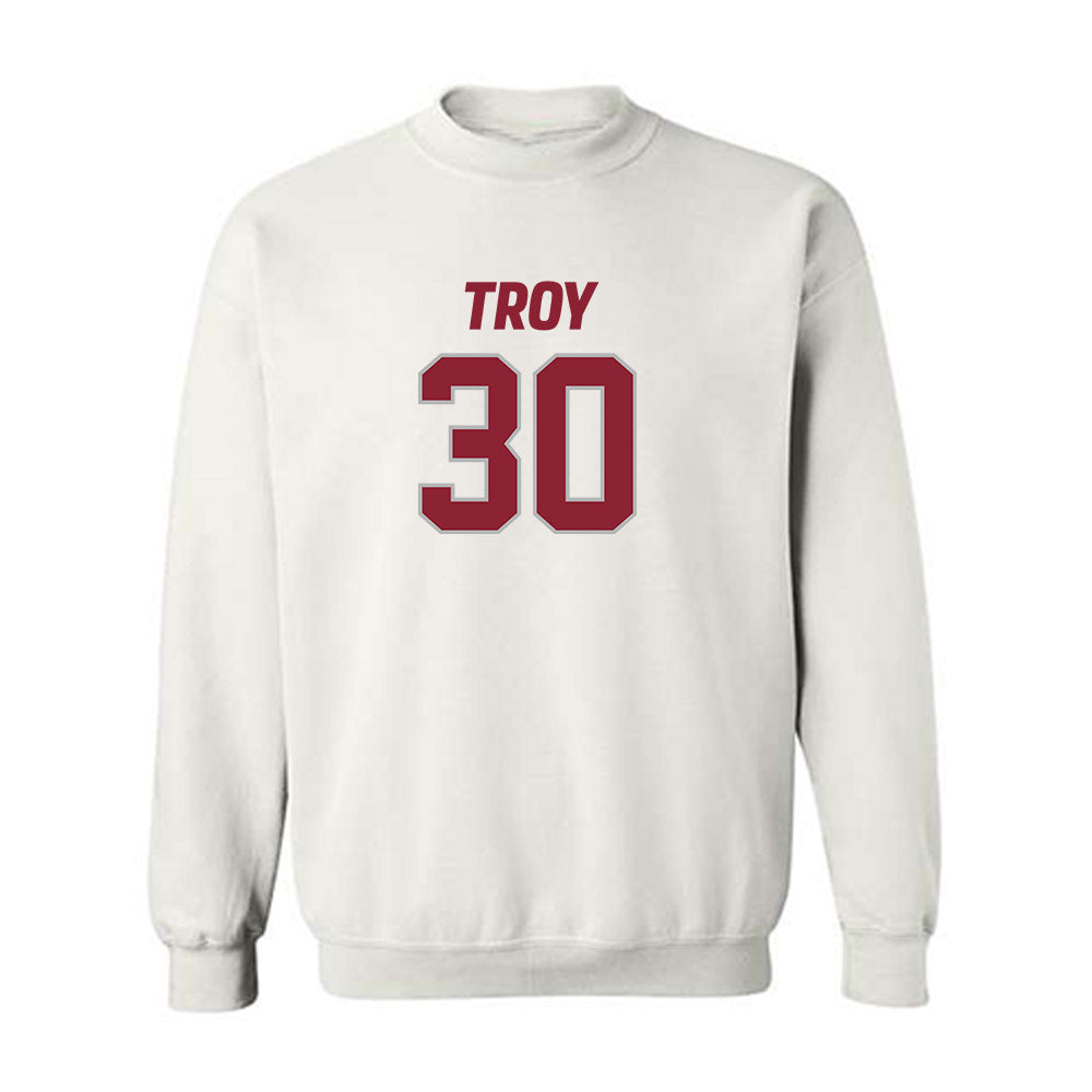 Troy - NCAA Football : Nickolas Troemel - Crewneck Sweatshirt-0