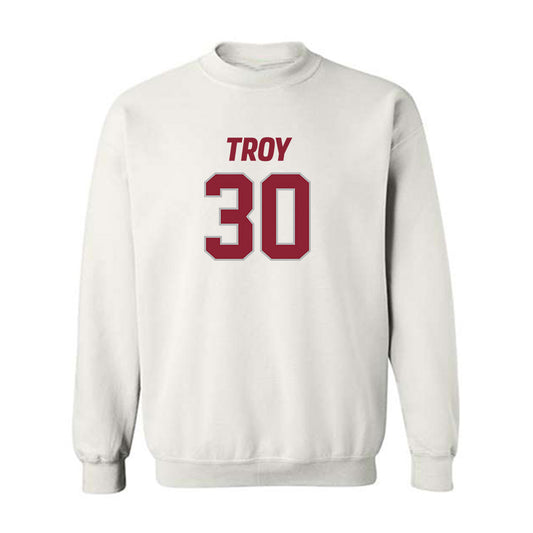 Troy - NCAA Football : Nickolas Troemel - Crewneck Sweatshirt-0