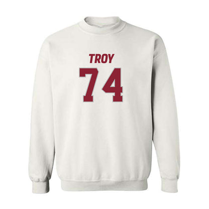 Troy - NCAA Football : Daniel King - Crewneck Sweatshirt-0