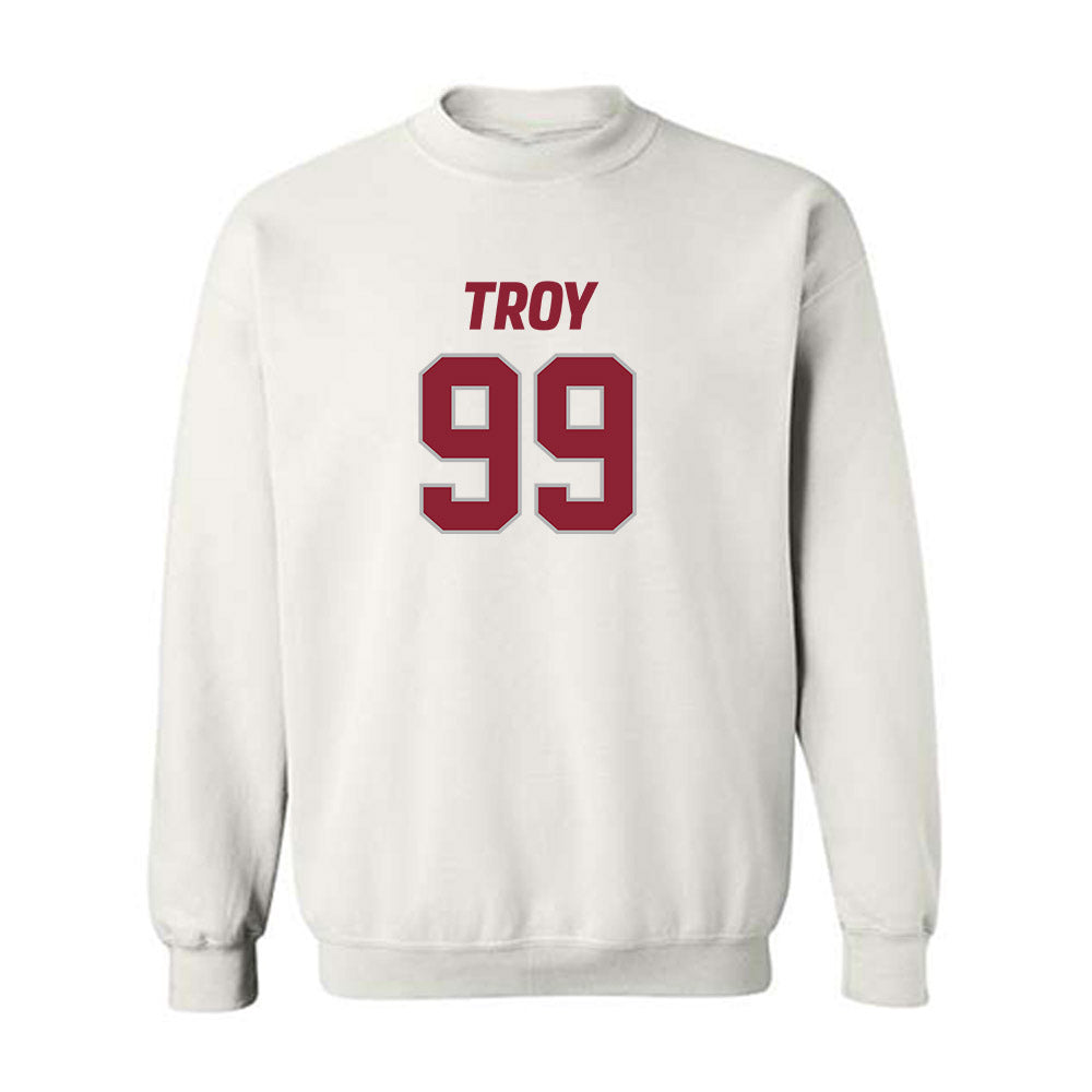 Troy - NCAA Football : Julian Peterson - Crewneck Sweatshirt-0