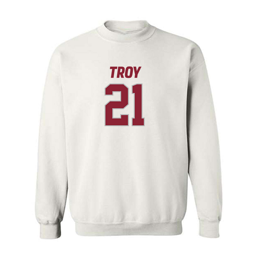 Troy - NCAA Football : Johntarius Green - Crewneck Sweatshirt-0