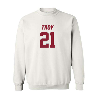 Troy - NCAA Football : Johntarius Green - Crewneck Sweatshirt-0