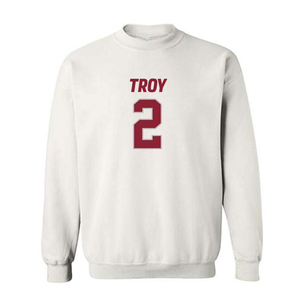 Troy - NCAA Football : Carlton Martial - Crewneck Sweatshirt-0