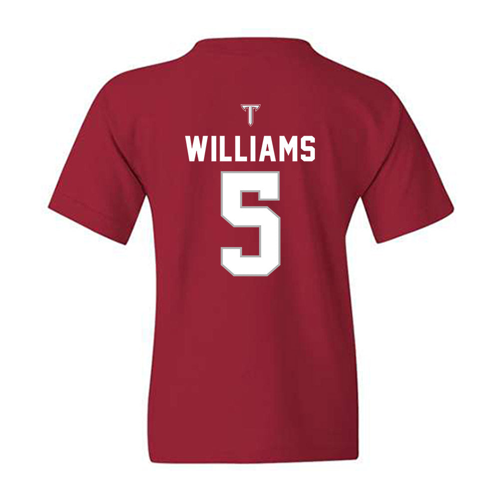 Troy - NCAA Football : Jah-Mal Williams - Youth T-Shirt-1