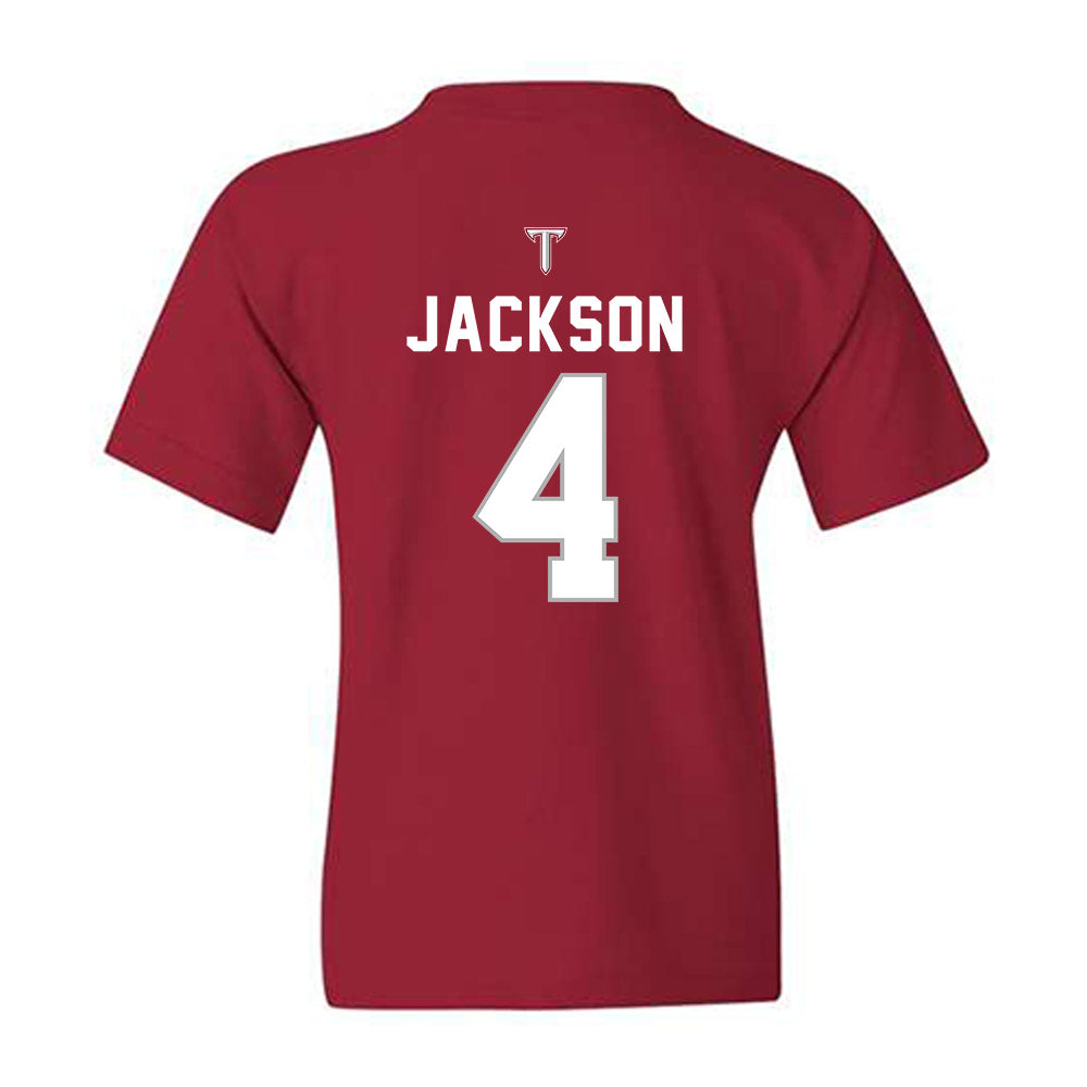 Troy - NCAA Football : Brendan Jackson - Youth T-Shirt-1