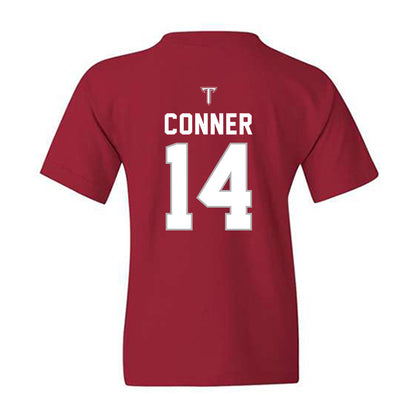 Troy - NCAA Football : Ethan Conner - Youth T-Shirt-1