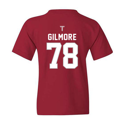 Troy - NCAA Football : Billy Gilmore - Youth T-Shirt-1