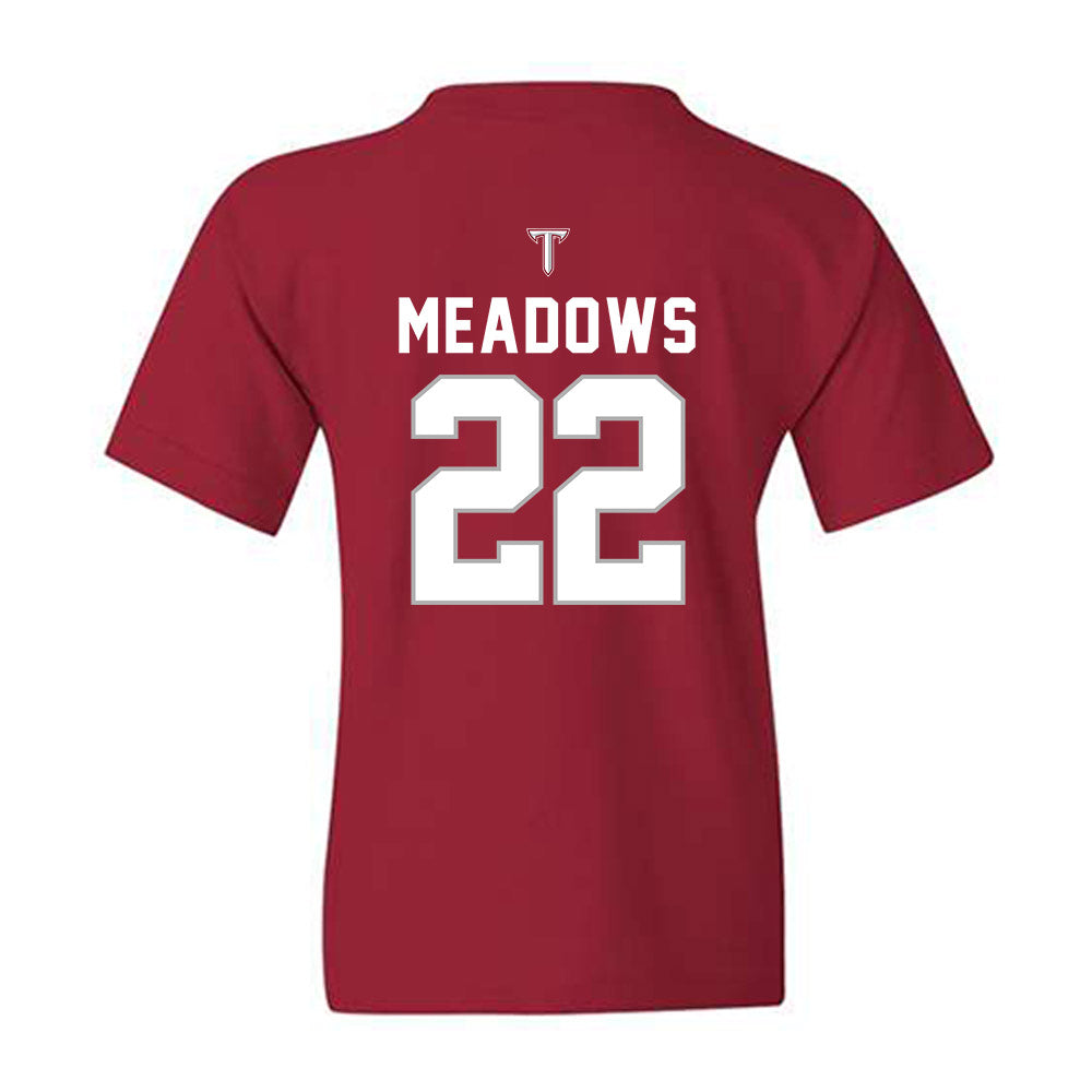 Troy - NCAA Football : Montavious Meadows - Youth T-Shirt-1