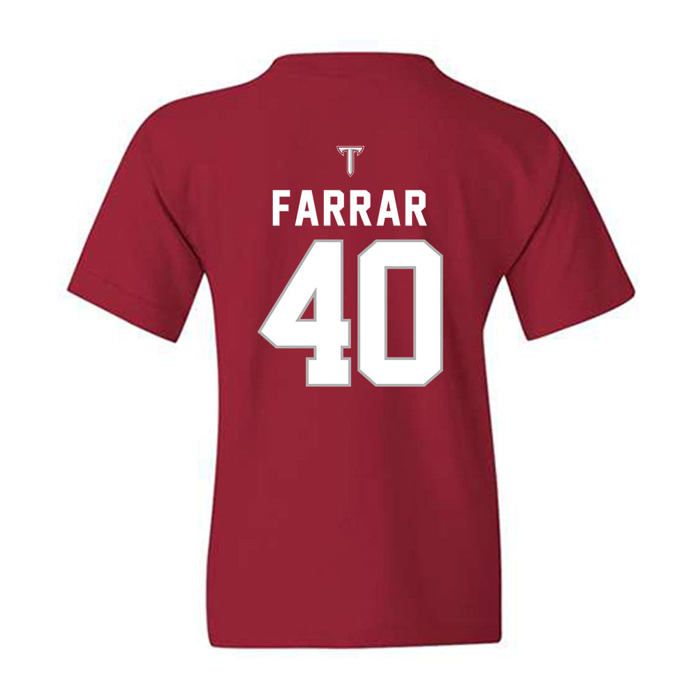 Troy - NCAA Football : Joe Farrar - Youth T-Shirt-1