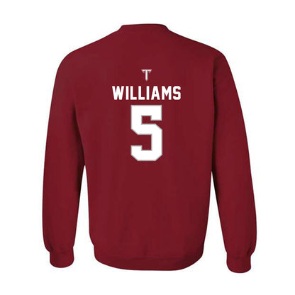 Troy - NCAA Football : Jah-Mal Williams - Crewneck Sweatshirt-1