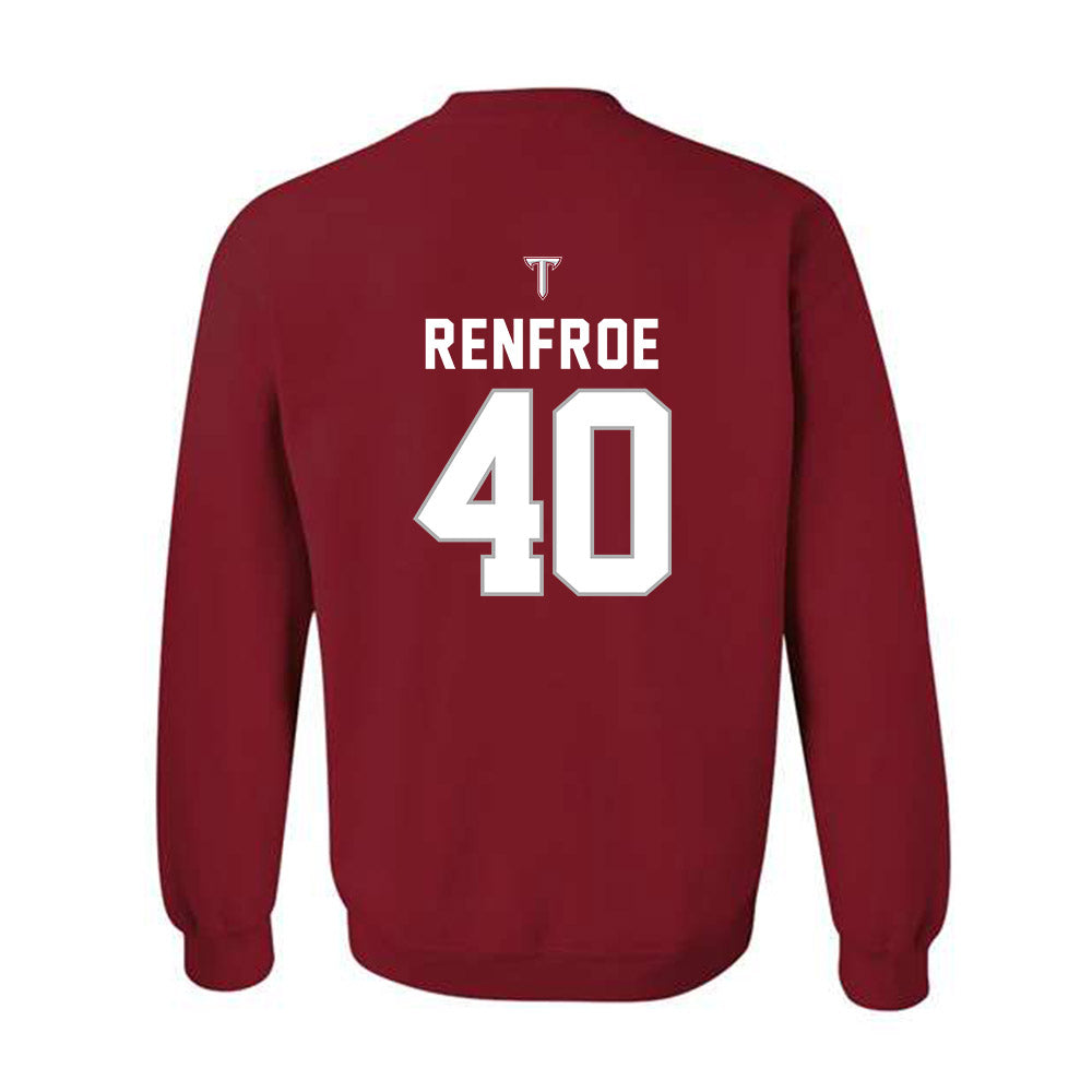 Troy - NCAA Football : Scott Renfroe - Crewneck Sweatshirt-1