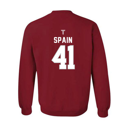 Troy - NCAA Football : Will Spain - Crewneck Sweatshirt-1