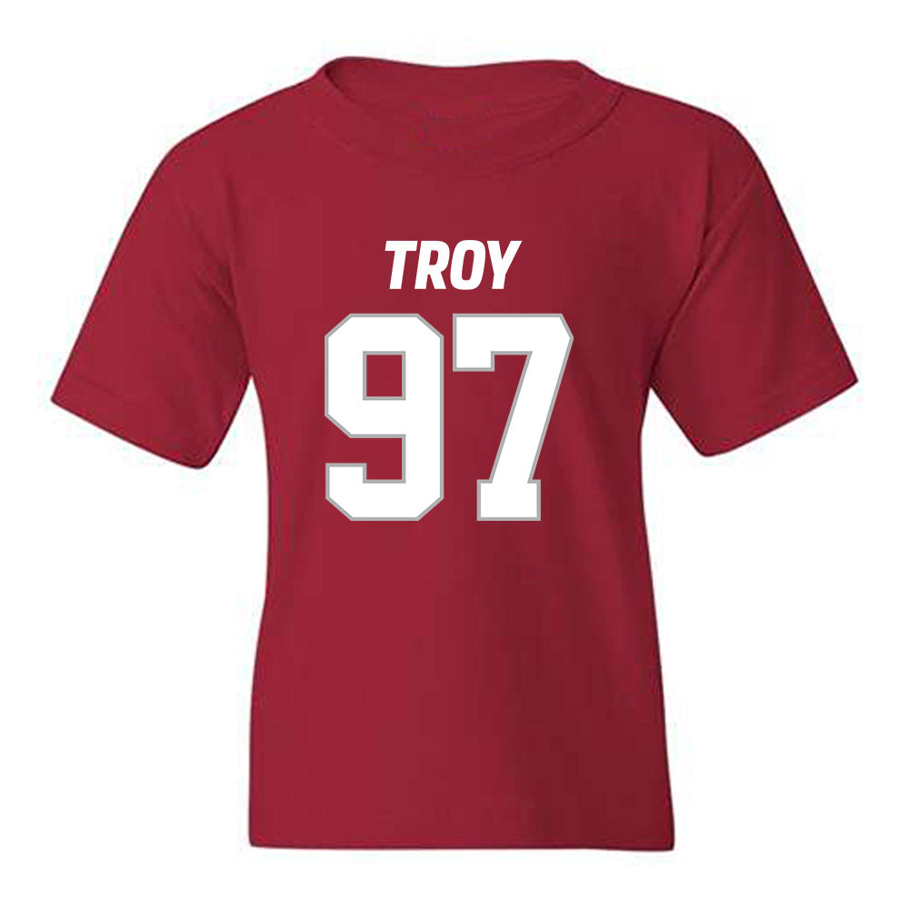 Troy - NCAA Football : Kenny Reedy Jr - Youth T-Shirt-0